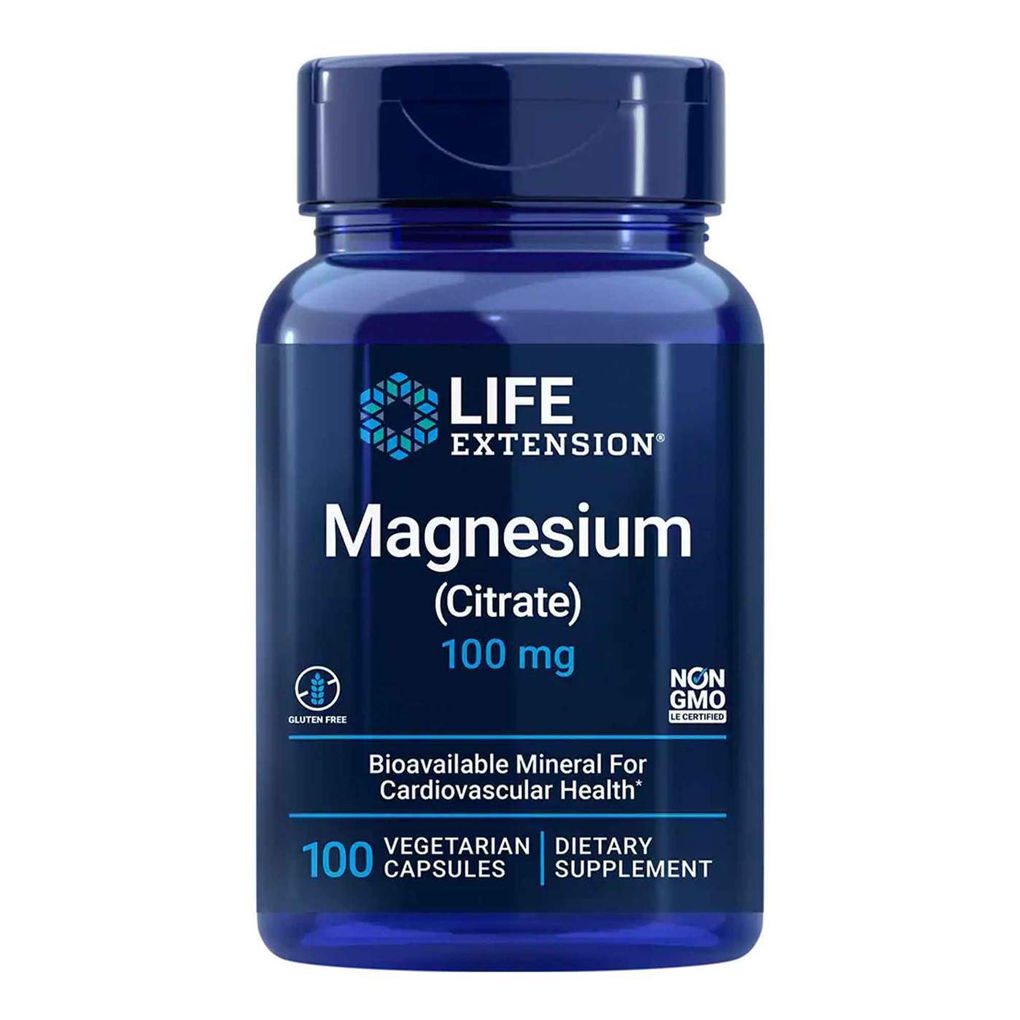 LIFE EXTENSION Magnesium (Citrate) 100 mg / 100 Vegetarian Capsules